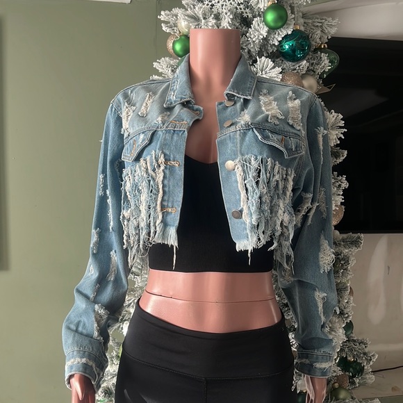 Hot & Delicious Jackets & Blazers - Ultra cropper Denim jacket
